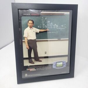 2001 Nintendo Super Mario Advance Video Game‎ Ad - Physics, Advanced Framed